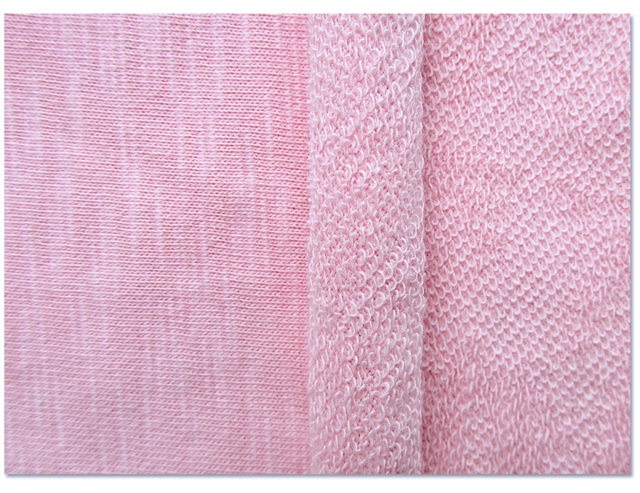 Màu hồng 1,85M 320G Độ ẩm Wicking Tianzhu Slub Bông vải bông kiểu Pháp