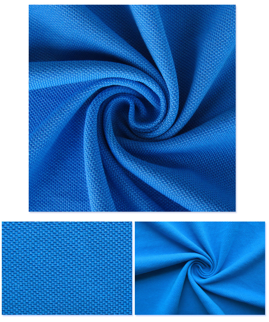 180G Mercerized 85% Polyester 15% Cotton TC Spandex Pique Vải